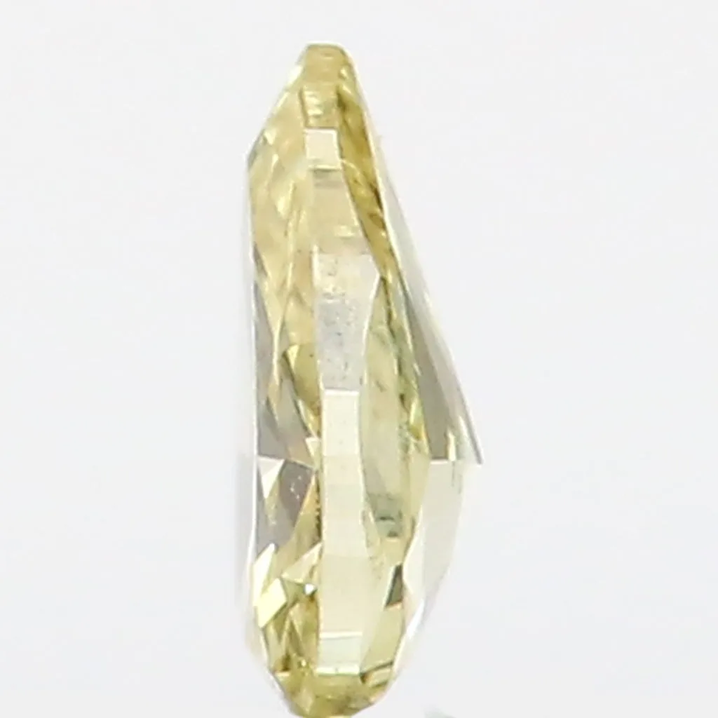 0.14 Ct Natural Loose Diamond Pear Yellow Color SI1 Clarity 4.50 MM L8625