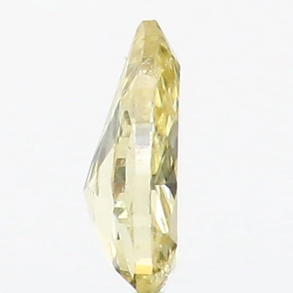 0.14 Ct Natural Loose Diamond Pear Yellow Color SI1 Clarity 4.50 MM L8625