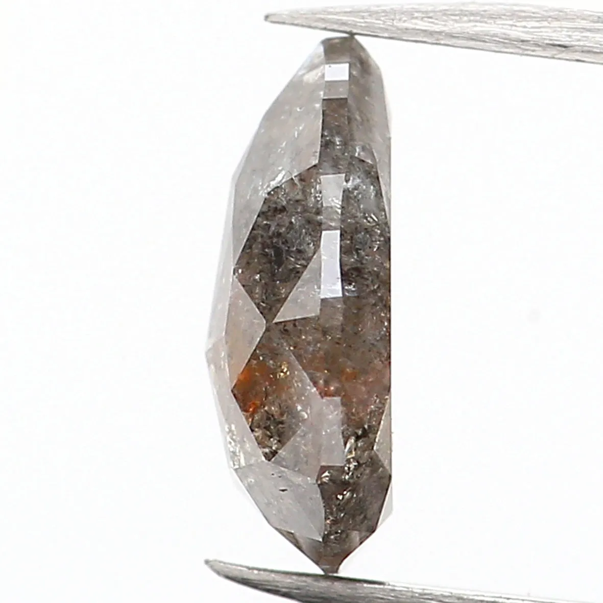 0.61 CT Natural Loose Diamond, Pear Diamond, Grey Diamond, Brown Diamond, Rustic Diamond, Pear Cut Diamond, Fancy Color Diamond,