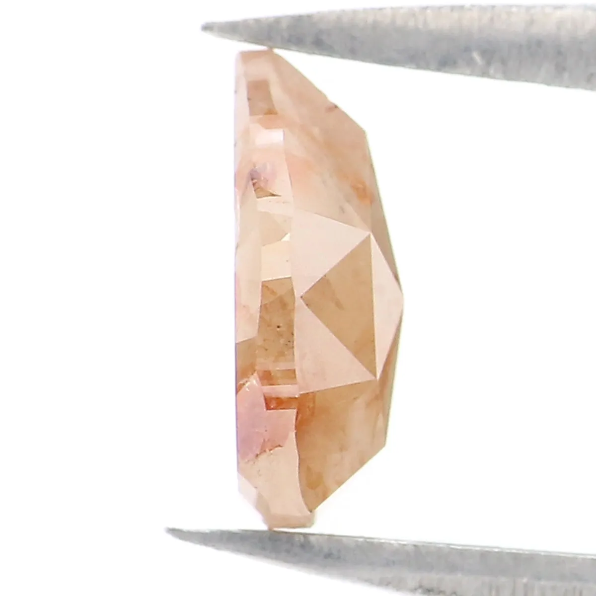 0.92 CT Natural Loose Pear Shape Diamond Brown Grey Color Pear Cut Diamond 7.40 MM Natural Loose Diamond Pear Shape Rose Cut Dia