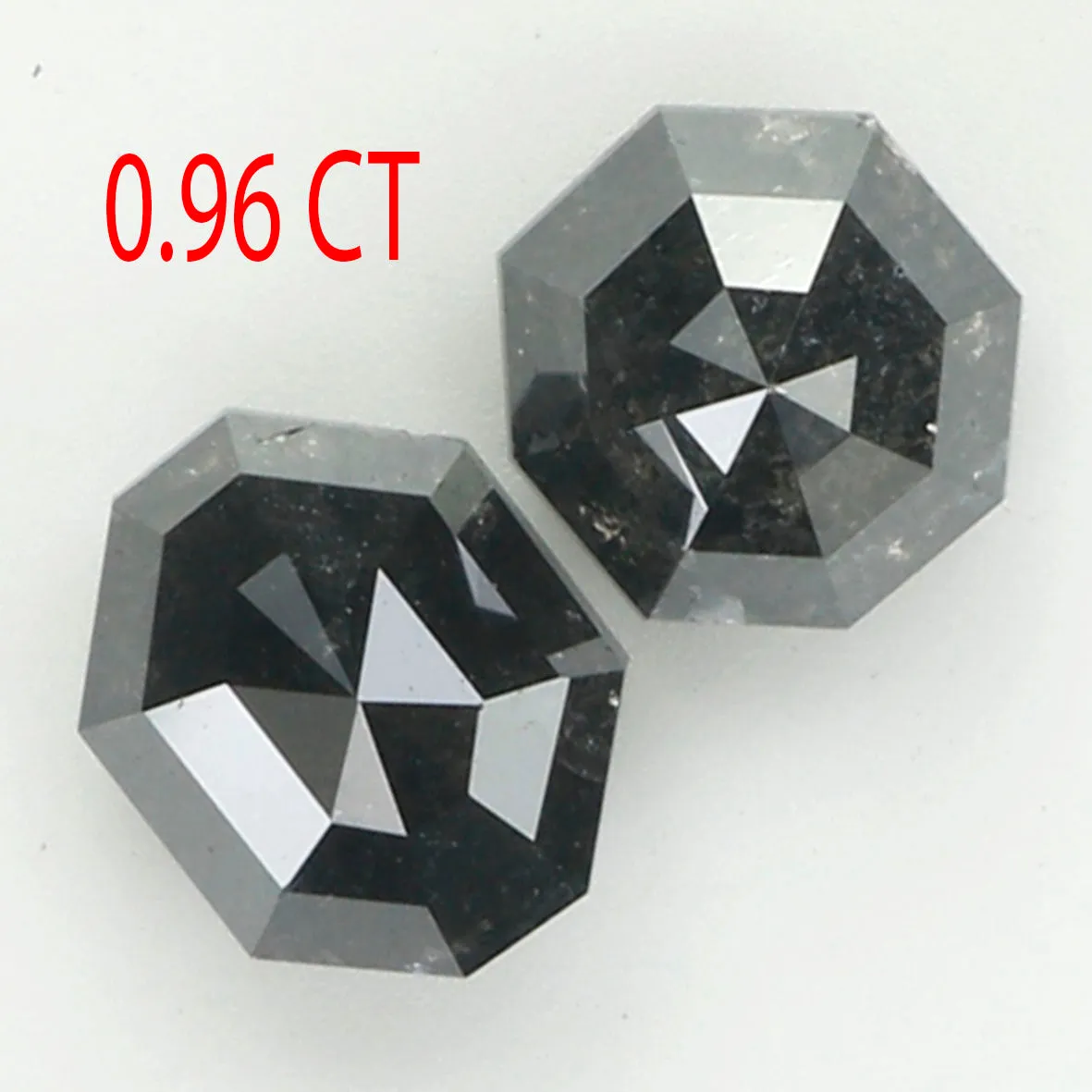 0.96 Ct Natural Loose Diamond, Octagon Diamond, Black Diamond, Octagon Cut Diamond, Polished Diamond, Rose Cut Diamond, Rustic D