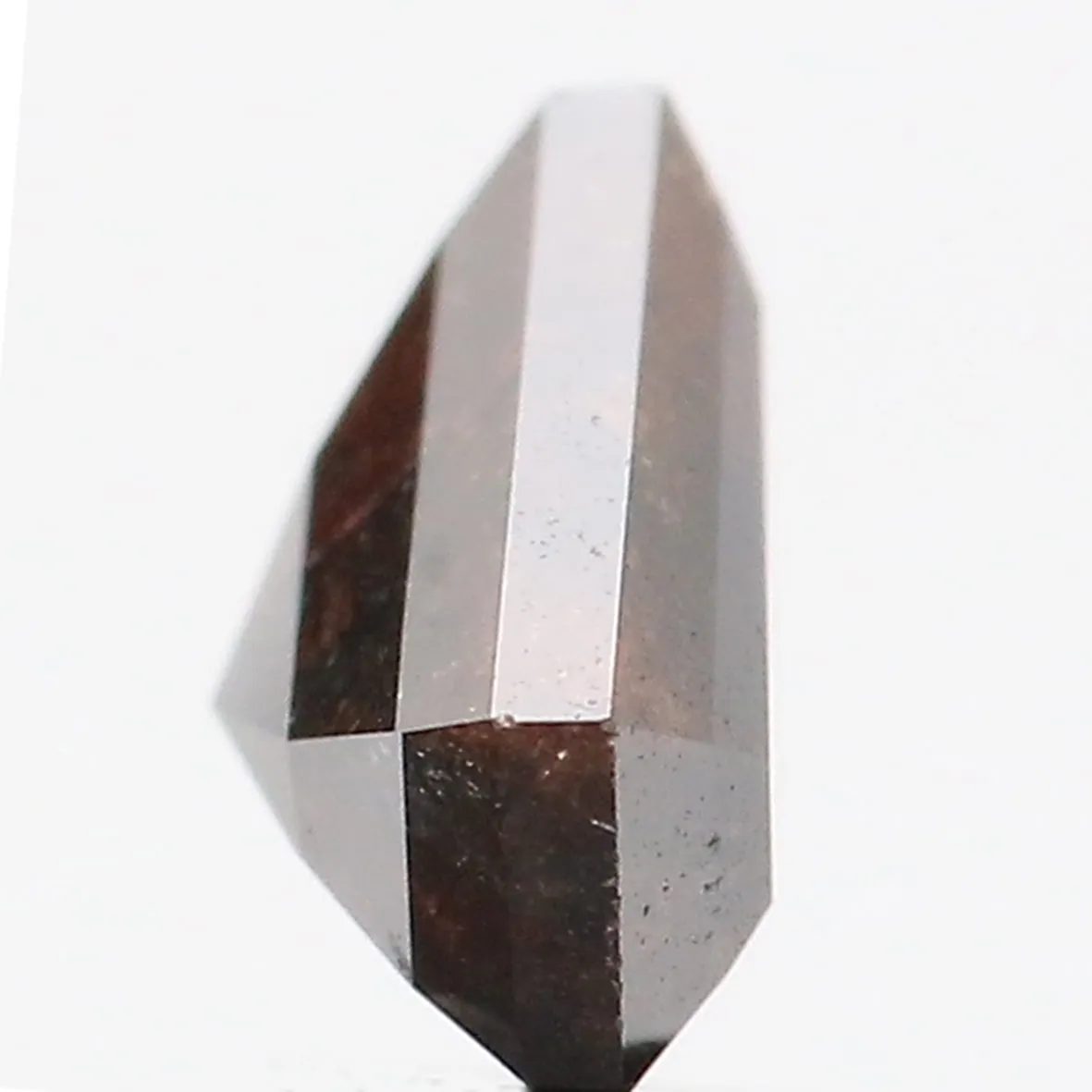 1.35 Ct Natural Loose Diamond Shield Dark Brown Color 6.55 MM L9419