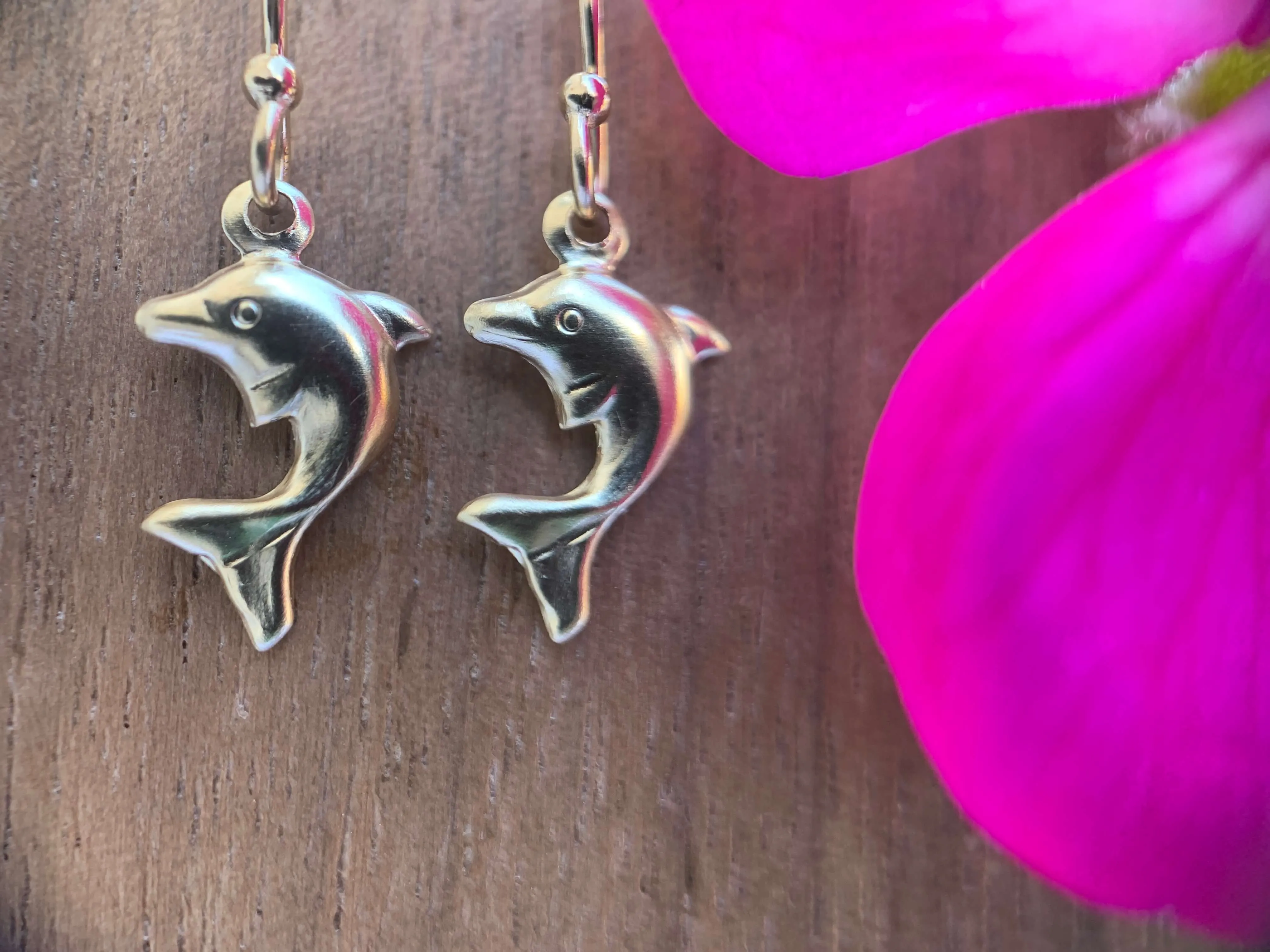 14kt Gold Filled Starfish, Heart or Dolphin Hook Earrings