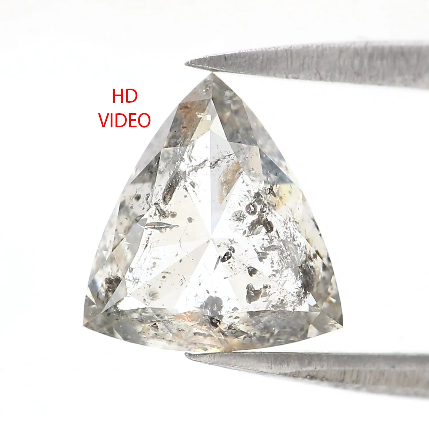 2.09 CT Natural Loose Triangle Shape Diamond White - G Triangle Cut Diamond 8.50 MM Natural White - G Color Triangle Rose Cut Di