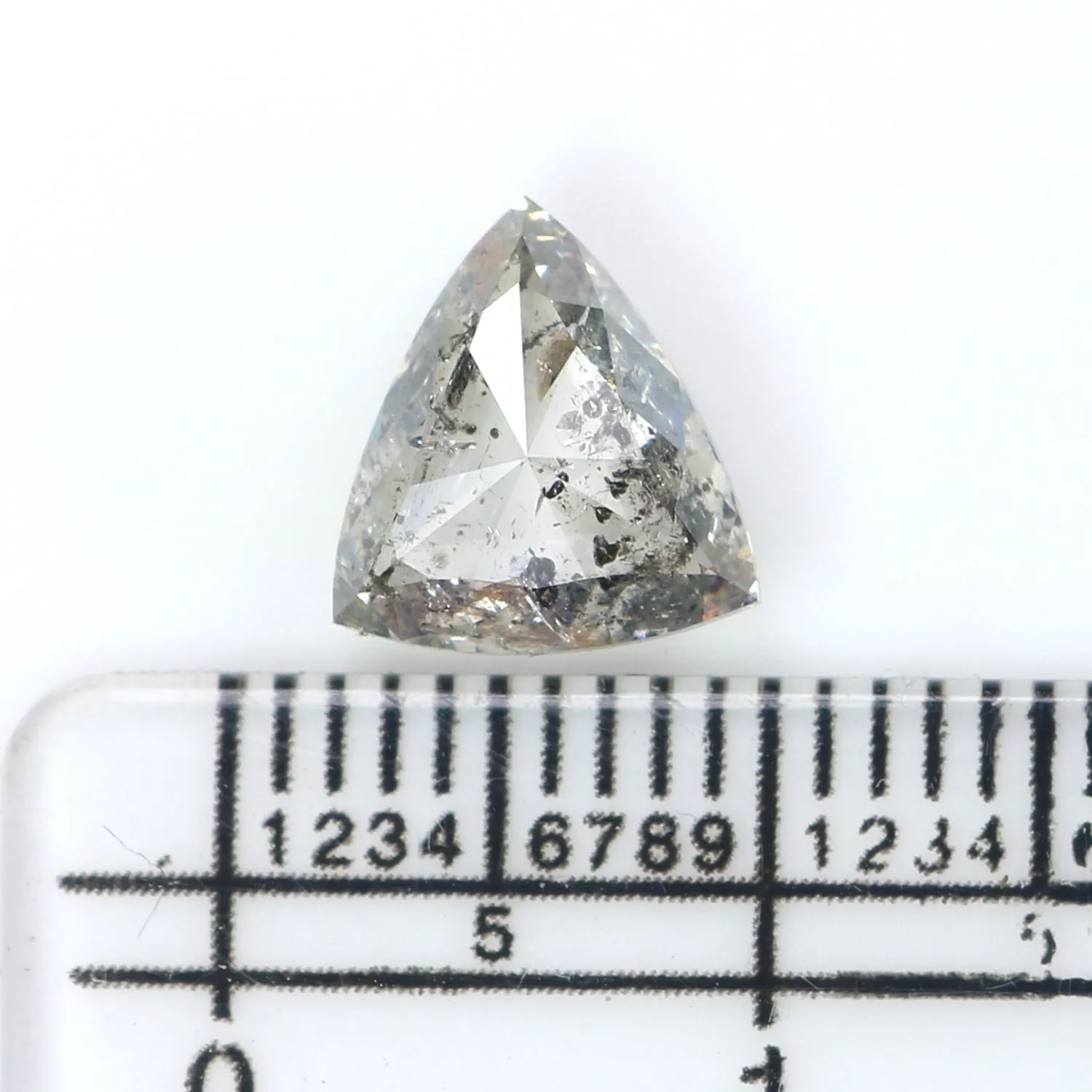 2.09 CT Natural Loose Triangle Shape Diamond White - G Triangle Cut Diamond 8.50 MM Natural White - G Color Triangle Rose Cut Di