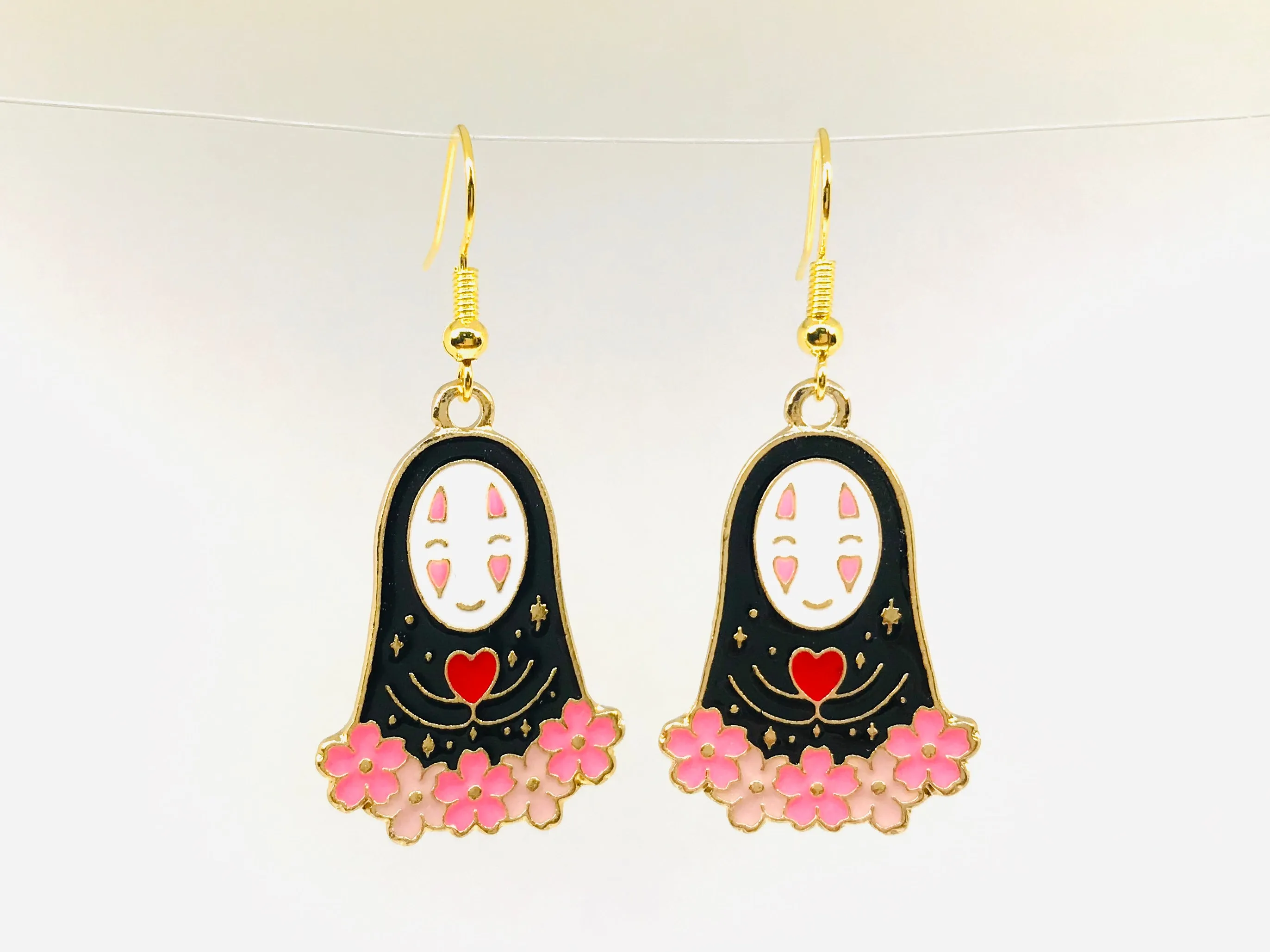 2prs Studio Ghibli Kaonashi Faceless Earrings