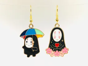 2prs Studio Ghibli Kaonashi Faceless Earrings