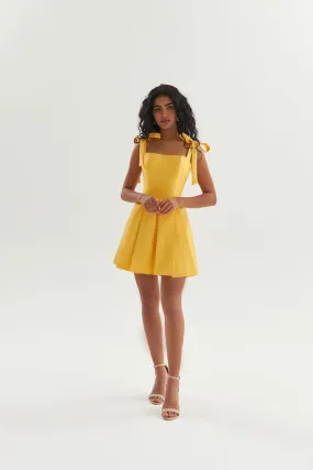 A Line Scoop Satin Short Homecoming Dress with Pockets QH2517