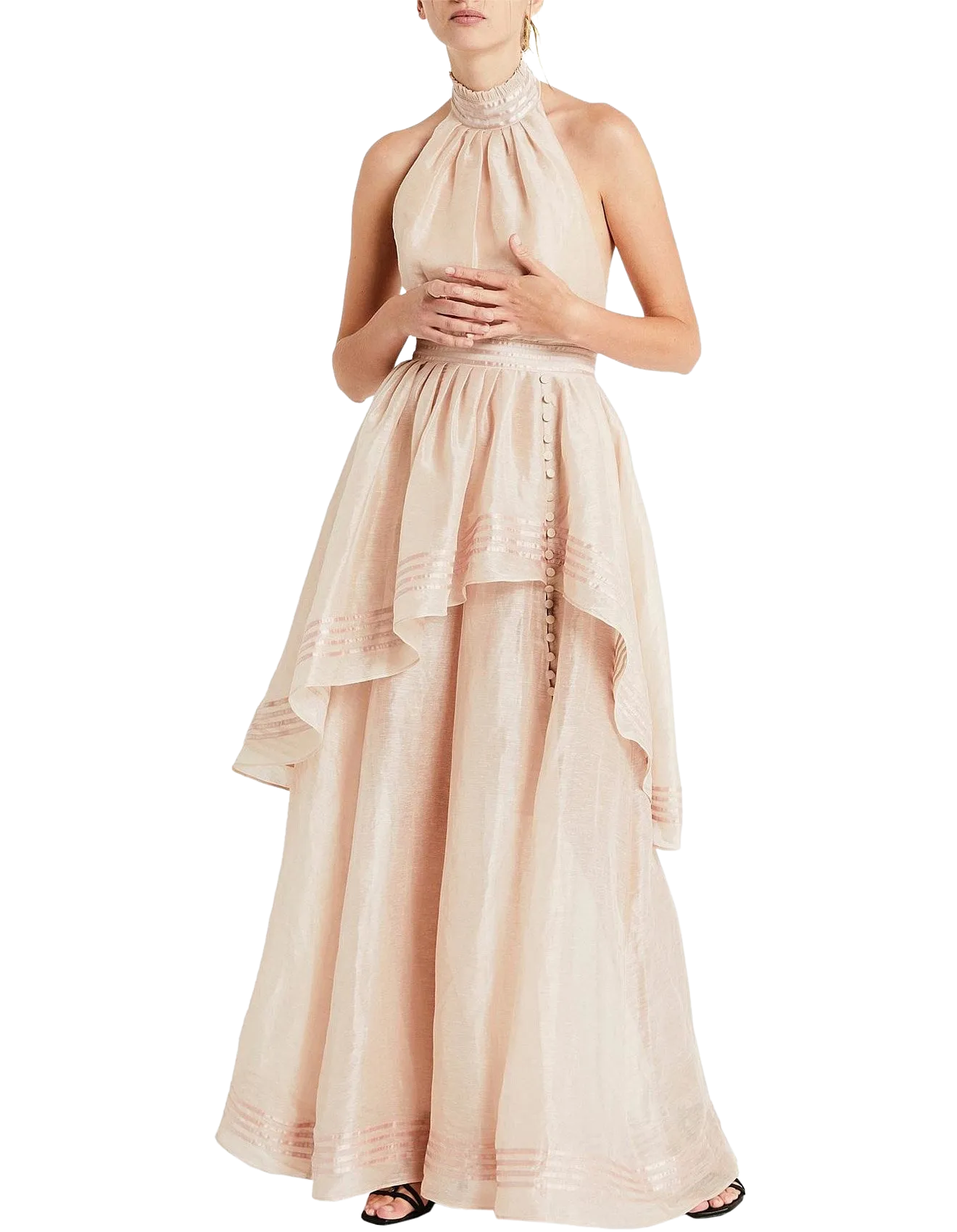 AJE Bungalow Sienna Dress (Blush)