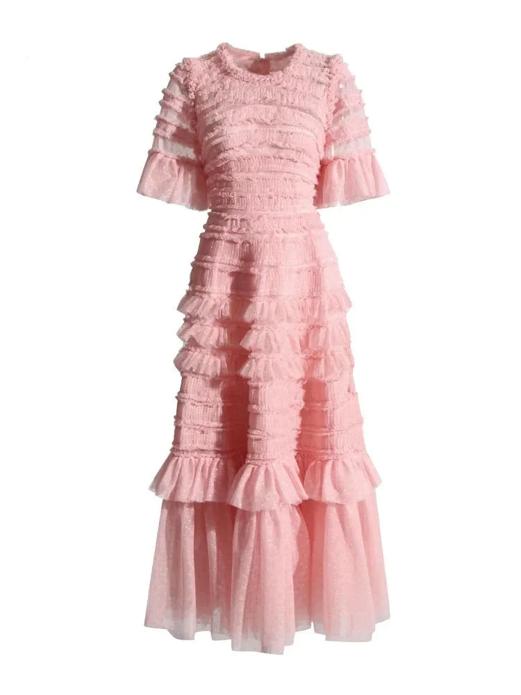 Ashoreshop Spring Summer 2024 Ruffle Dresses Lt Luxury Womens Long Dresses