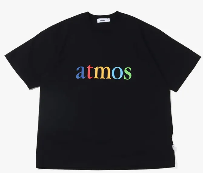 ATMOS Multi-Color Logo Black Tee