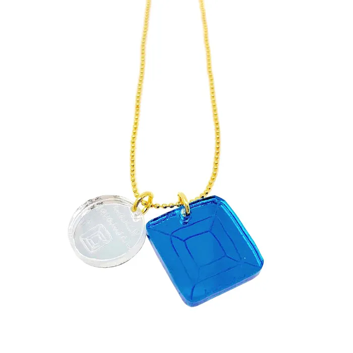 Atsuyo Et Akiko Birthstone Charm Necklace March Aquamarine