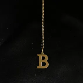 B Initial Necklace