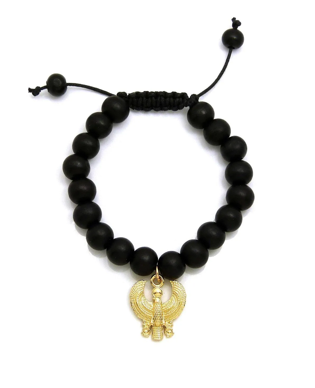 Black Bead Bracelet (Bird)