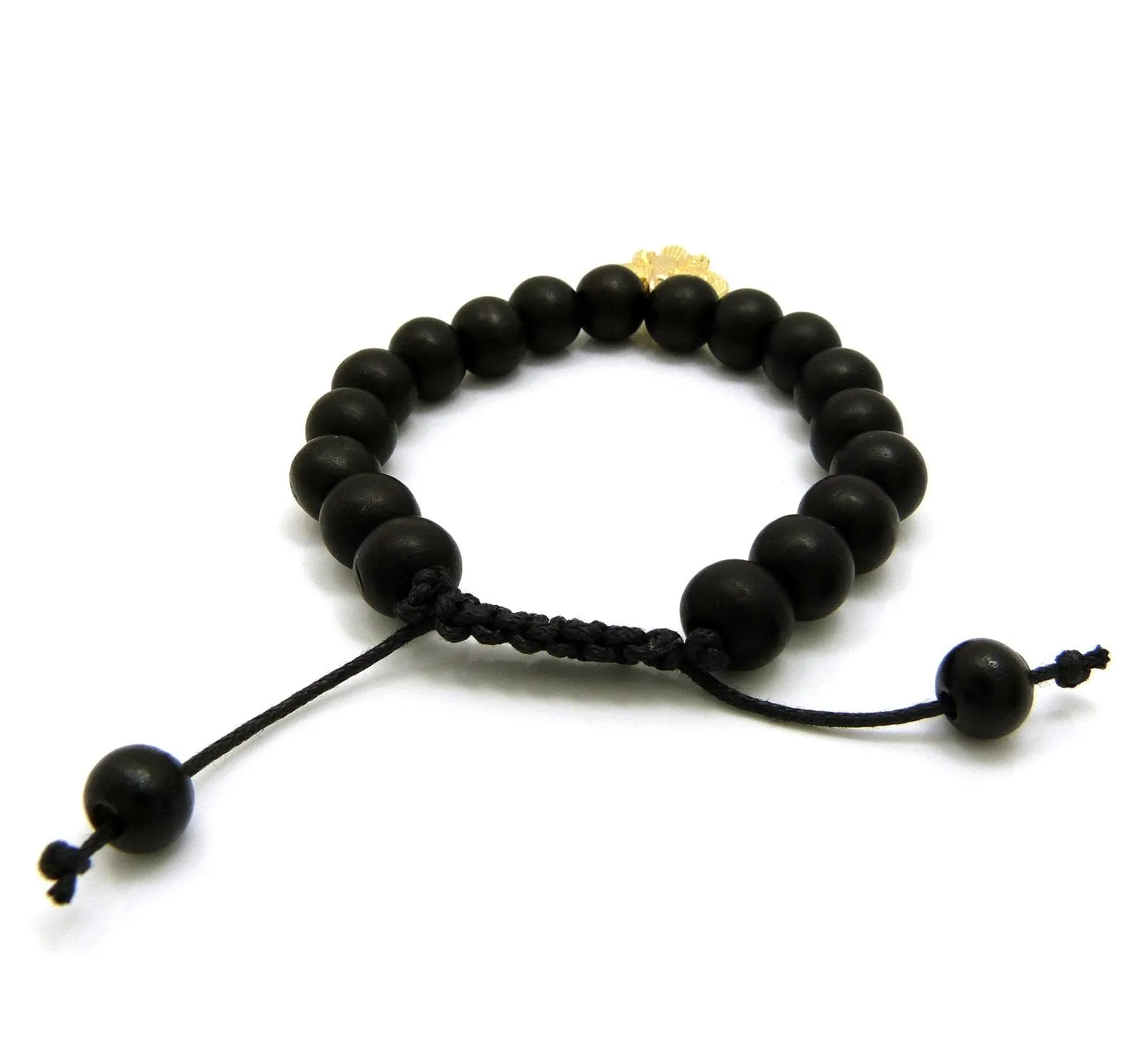 Black Bead Bracelet (Bird)