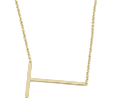 CAI Medium Sideways Initial Necklace