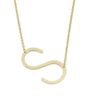 CAI Medium Sideways Initial Necklace