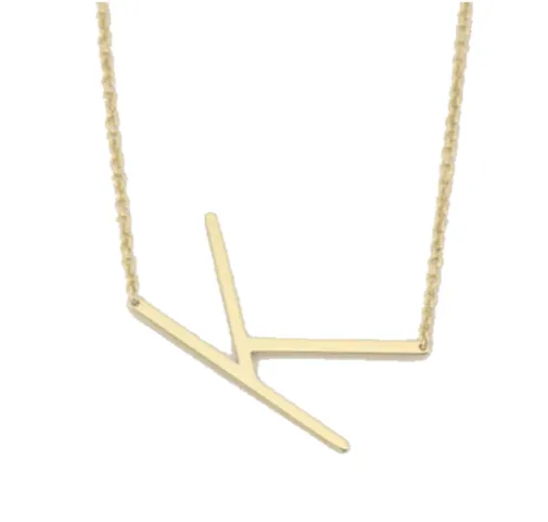 CAI Medium Sideways Initial Necklace