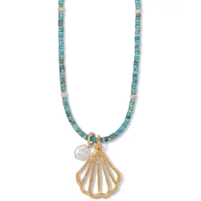 Calypso Shell Heishi Necklace