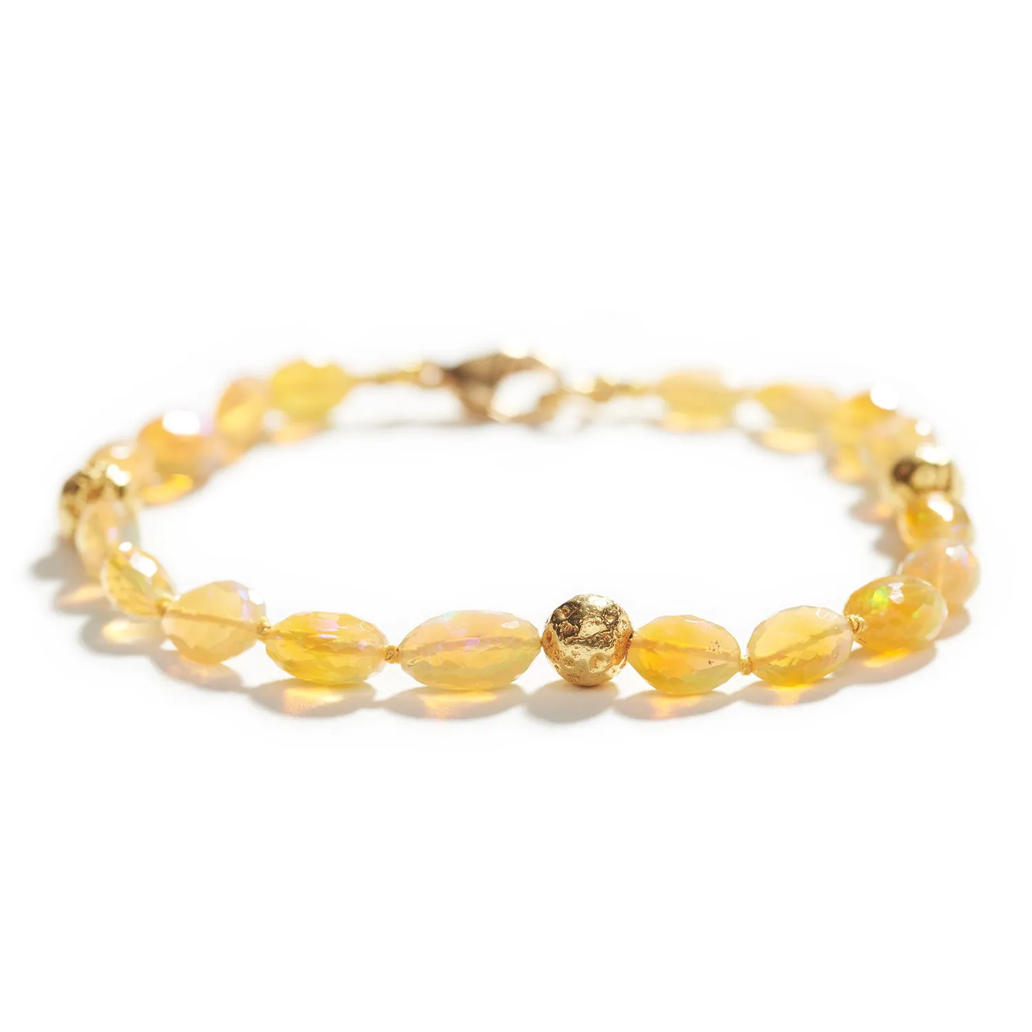 Citrine & Gold Bracelet