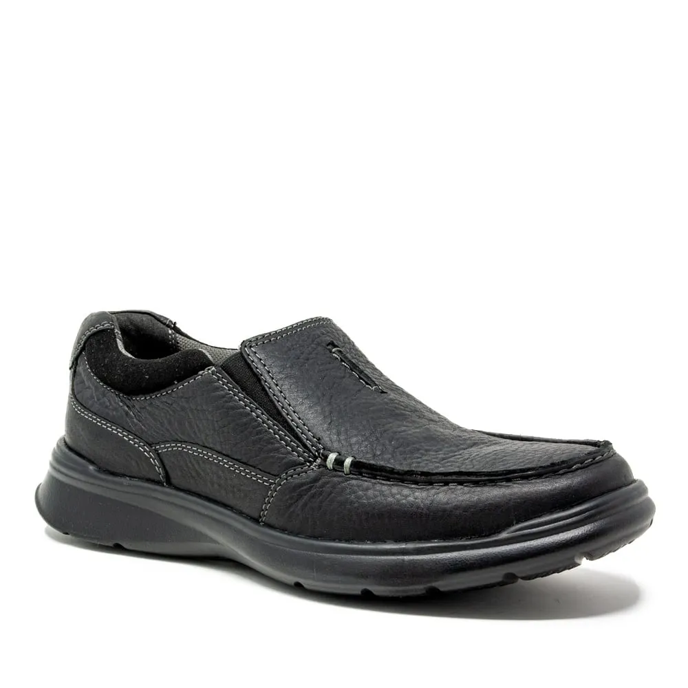 Clarks Cotrell Free Slip-on Men's Shoes Black Oily Lea 26131593