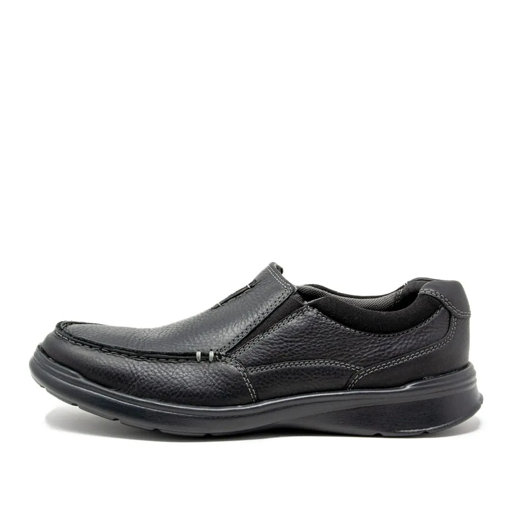 Clarks Cotrell Free Slip-on Men's Shoes Black Oily Lea 26131593