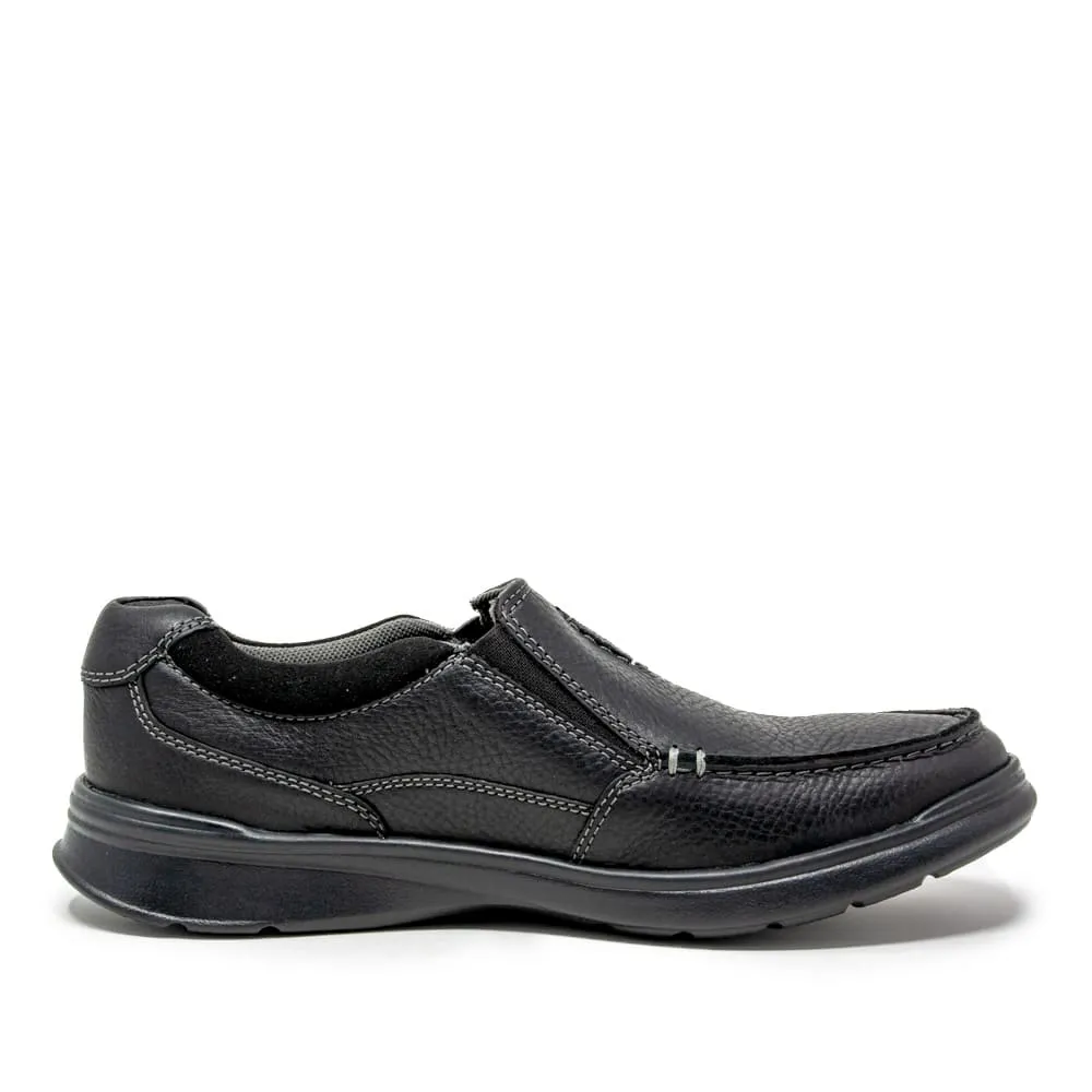 Clarks Cotrell Free Slip-on Men's Shoes Black Oily Lea 26131593