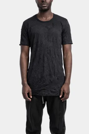 Crinkled lightweight tee, Black