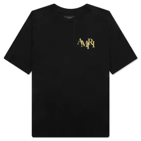 Crystal Champagne Tee - Black