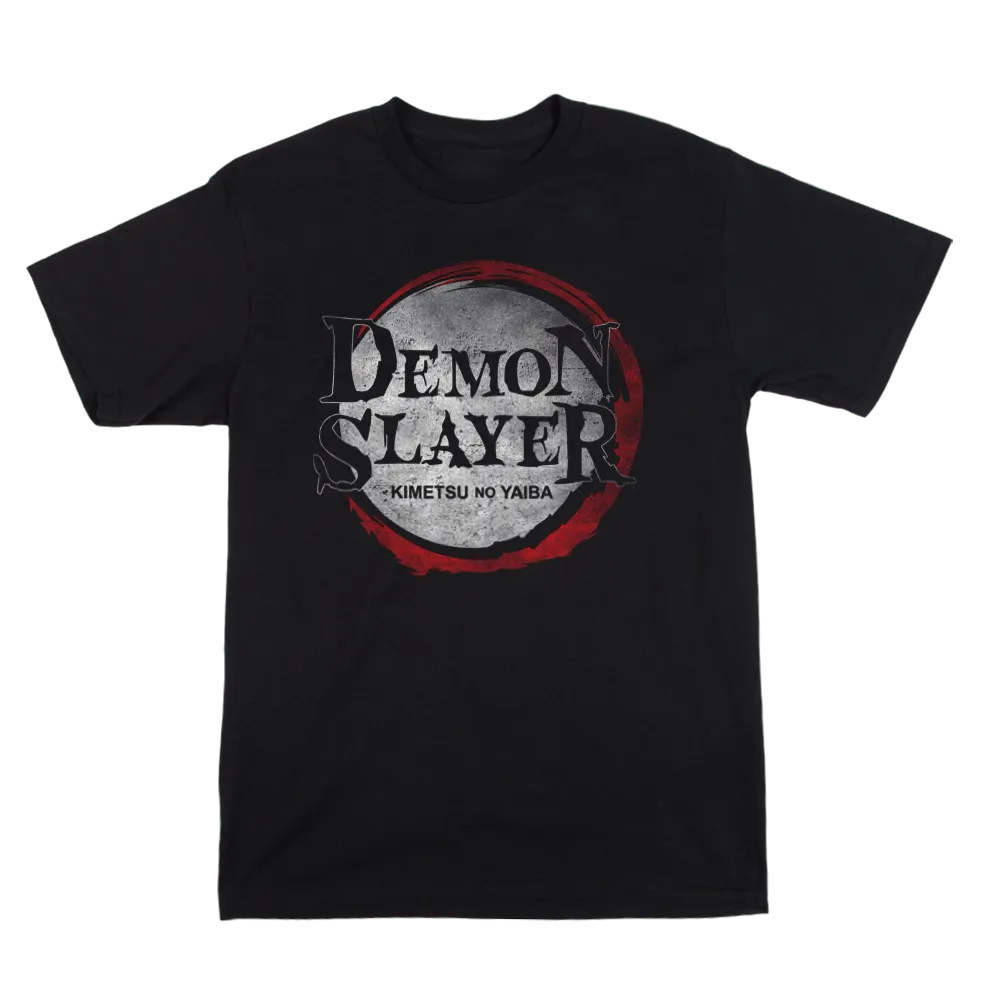 Demon Slayer Logo Black Tee