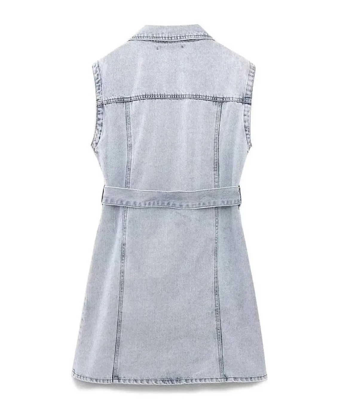 Denim Sleeveless Mini Dress