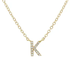 Diamond Initial Necklace