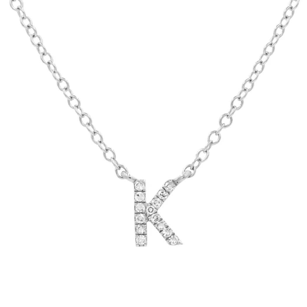 Diamond Initial Necklace