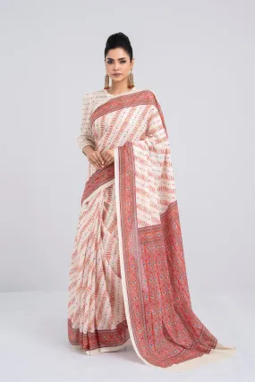 Digital Printed Cotton Saree