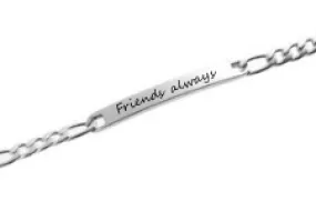 EJ112-CB0085324 - Personalized Ladies Stainless Steel Dainty Narrow Bracelet