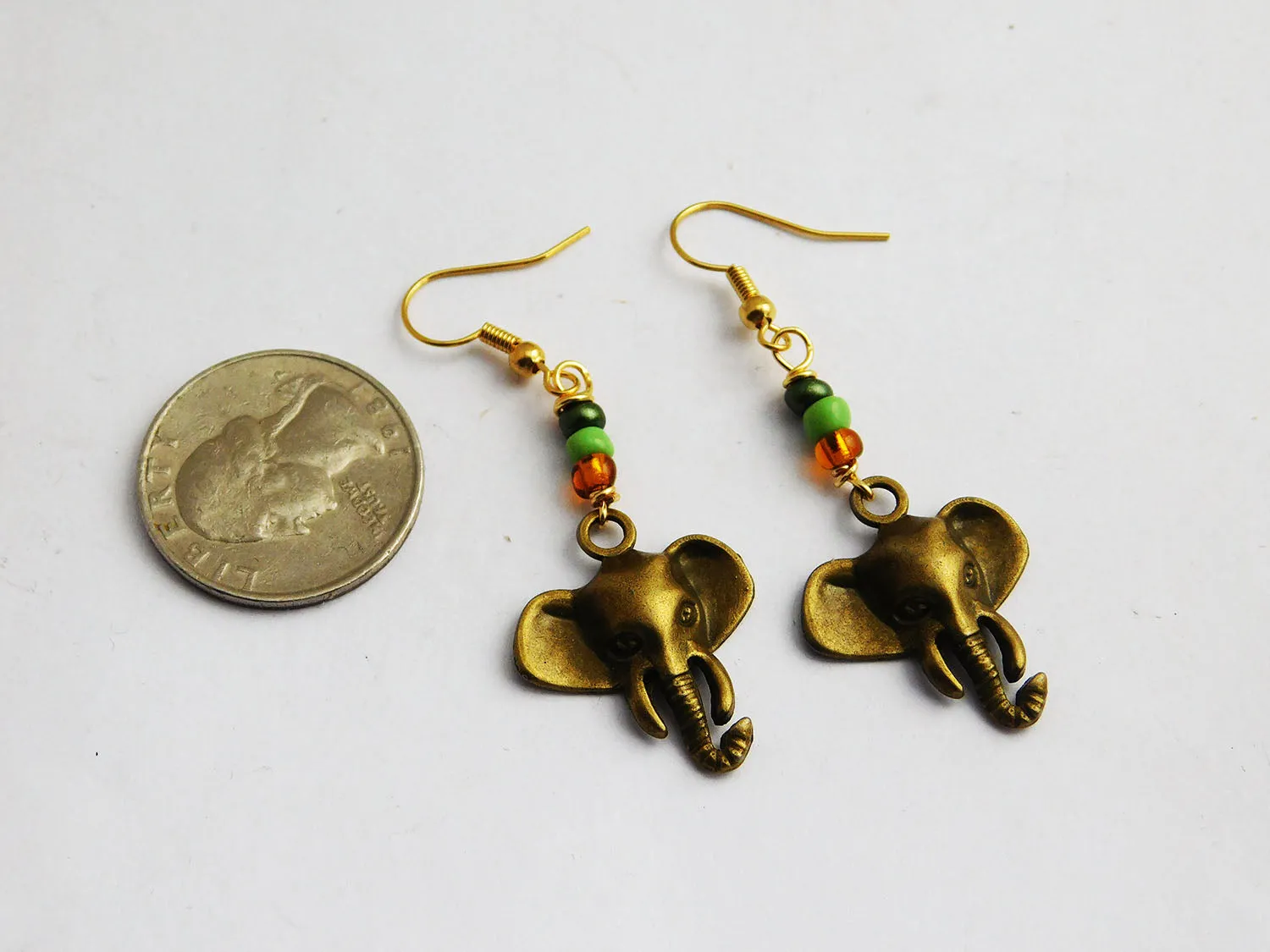 Elephant Jewelry Set Bracelet Earrings Beaded Gift Ideas Women