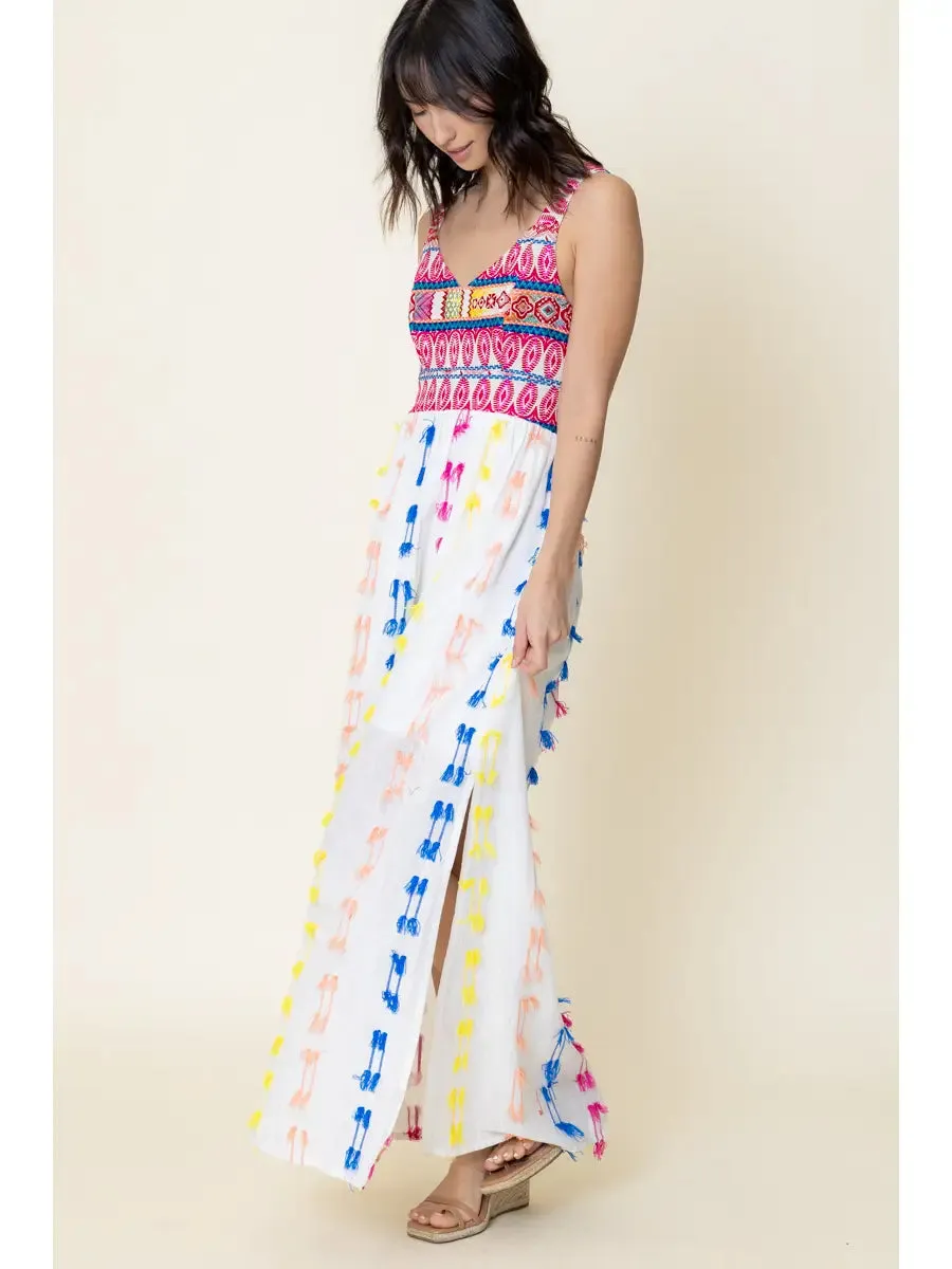 Embroidered Maxi Dress