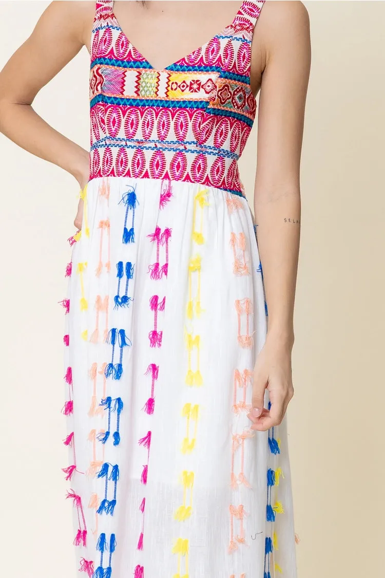 Embroidered Maxi Dress