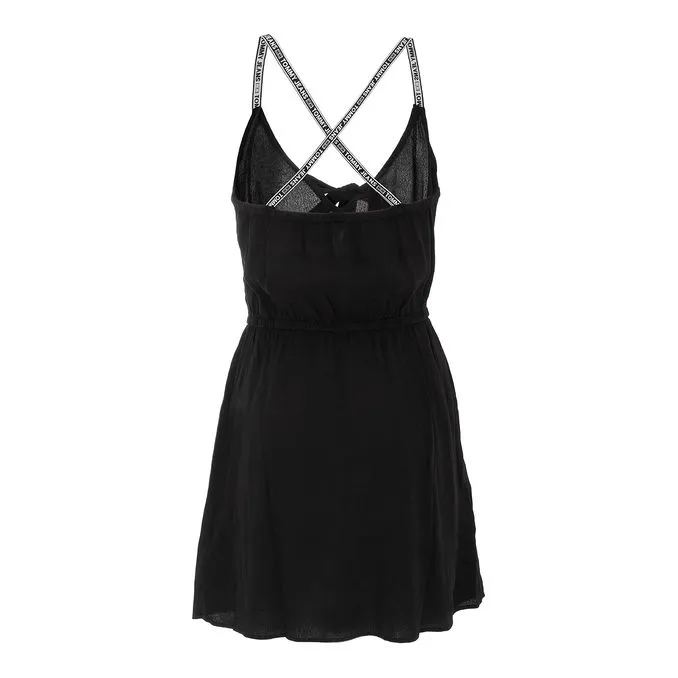 ESSENTIAL STRAPPY DRESS Woman Black