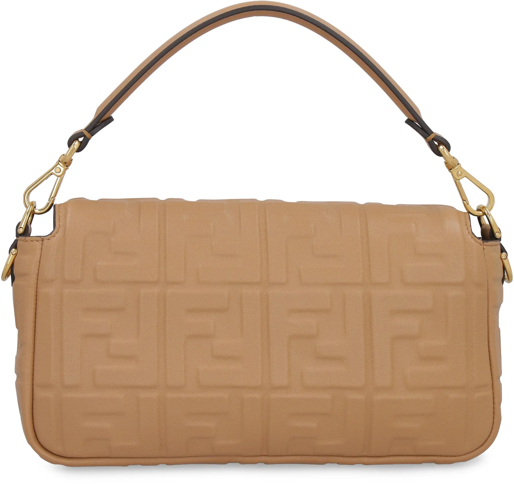 Fendi Allover Embossed Logo Print Shoulder Bag