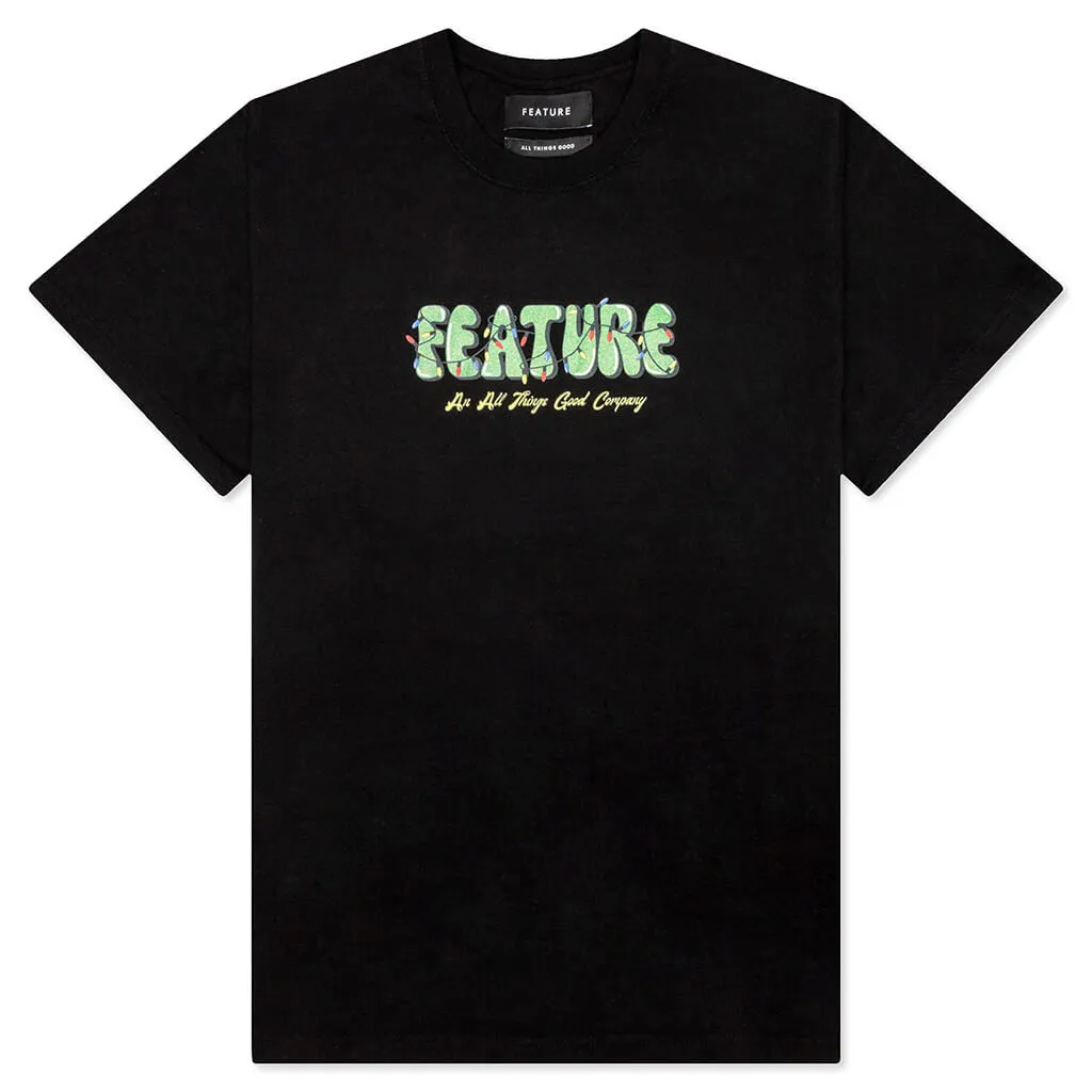 Festive Lights Tee - Black