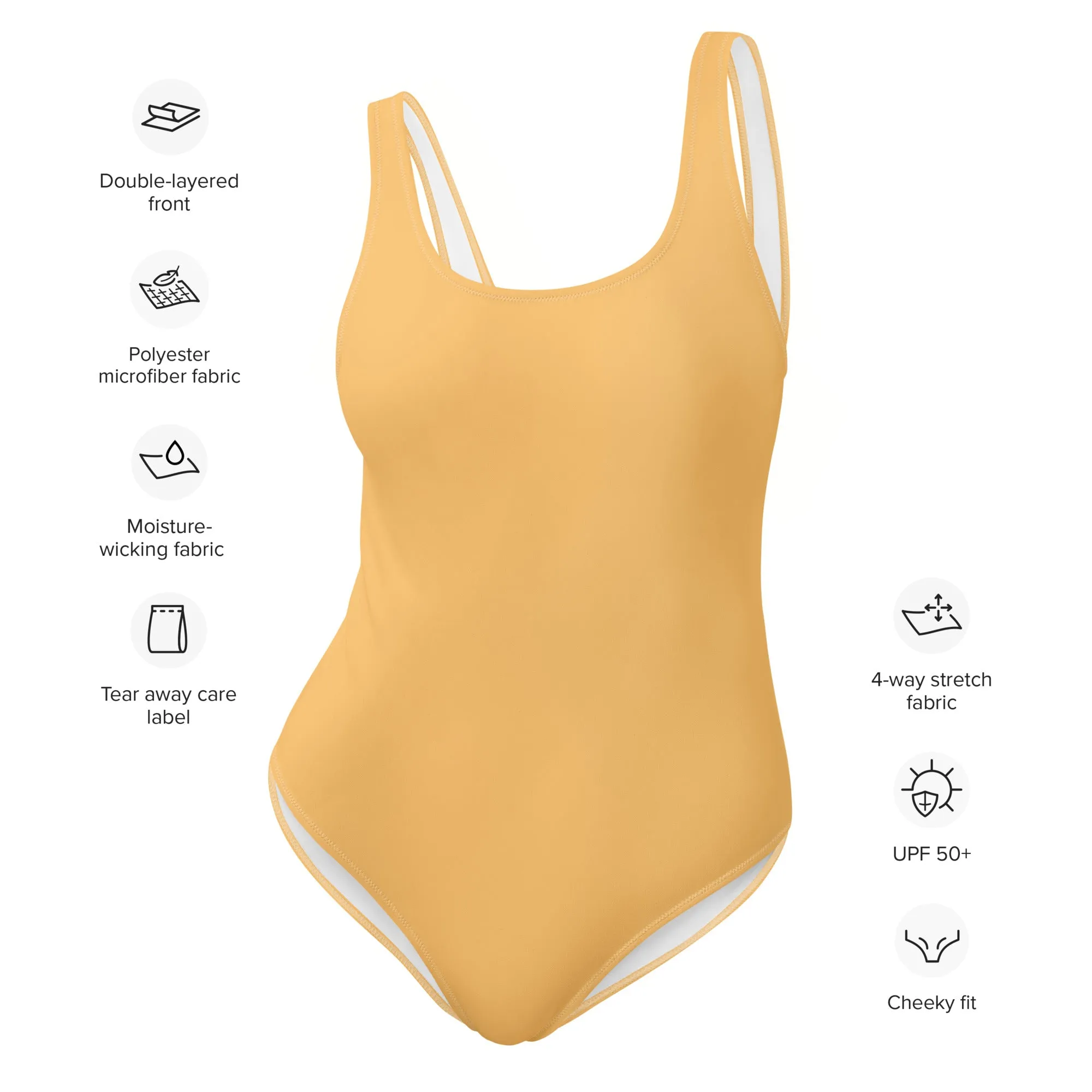 FLORIDA ECO ONE PIECE SWIMSUIT - PEACH