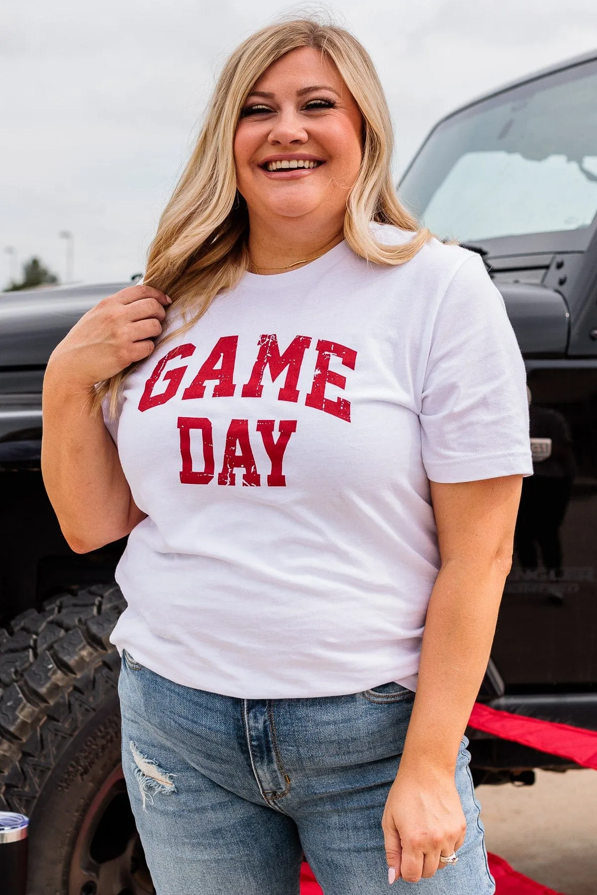 Game Day Graphic Tee- White