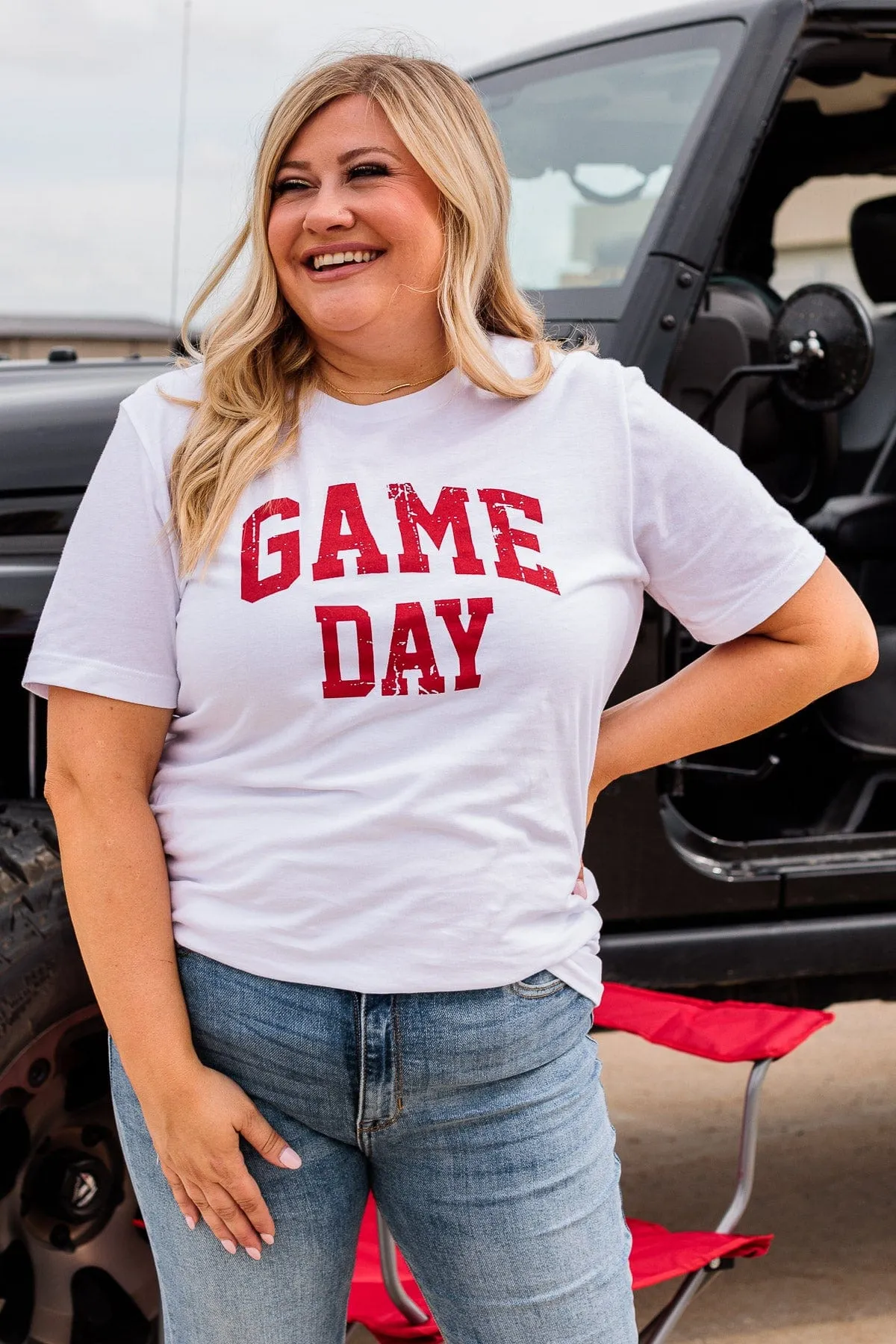 Game Day Graphic Tee- White