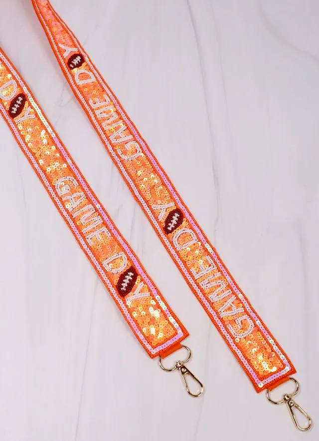 Game Day Sequin Strap ORANGE