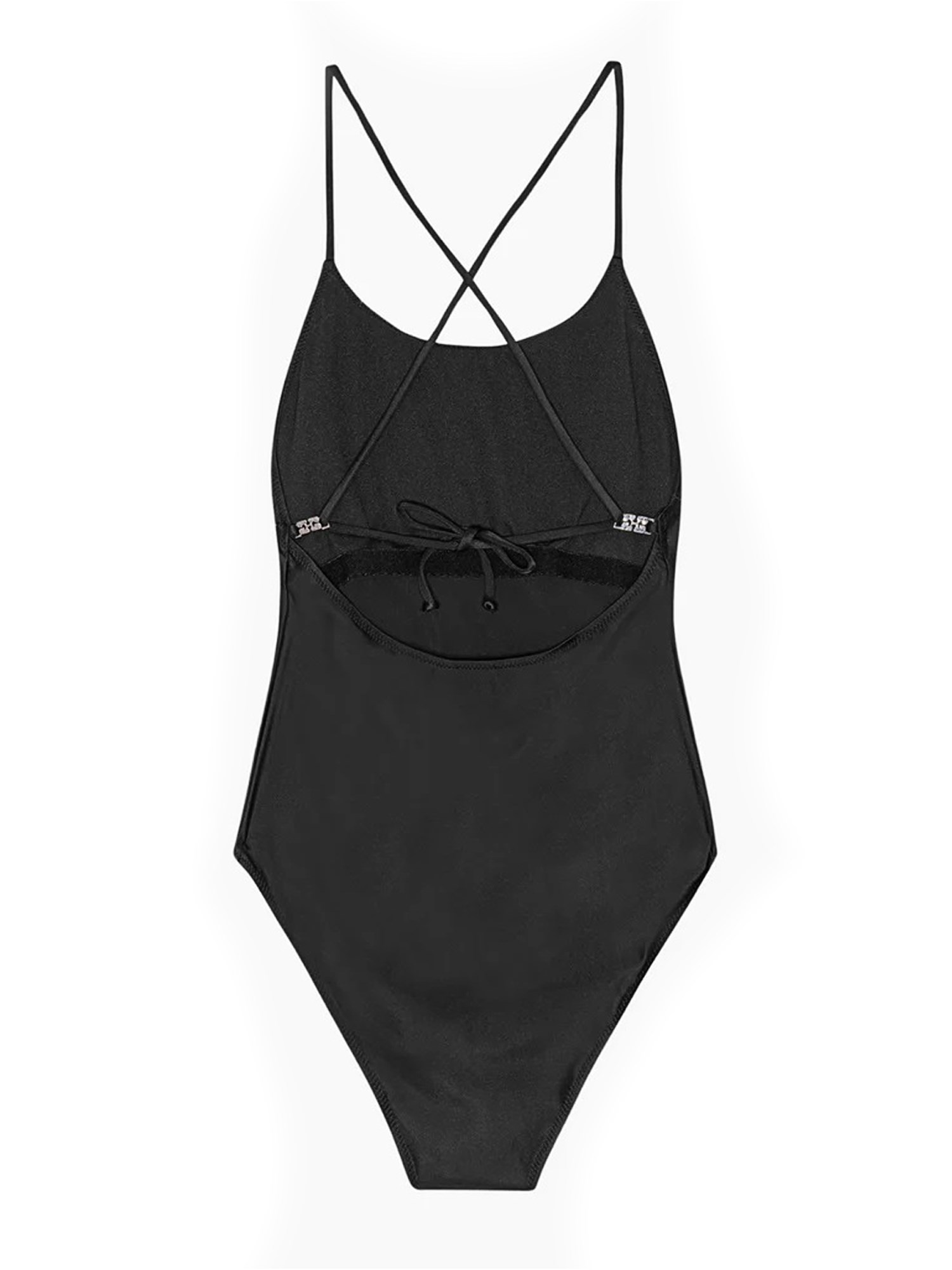 GANNI    ONE PIECE SWIMSUIT WITH LOGO