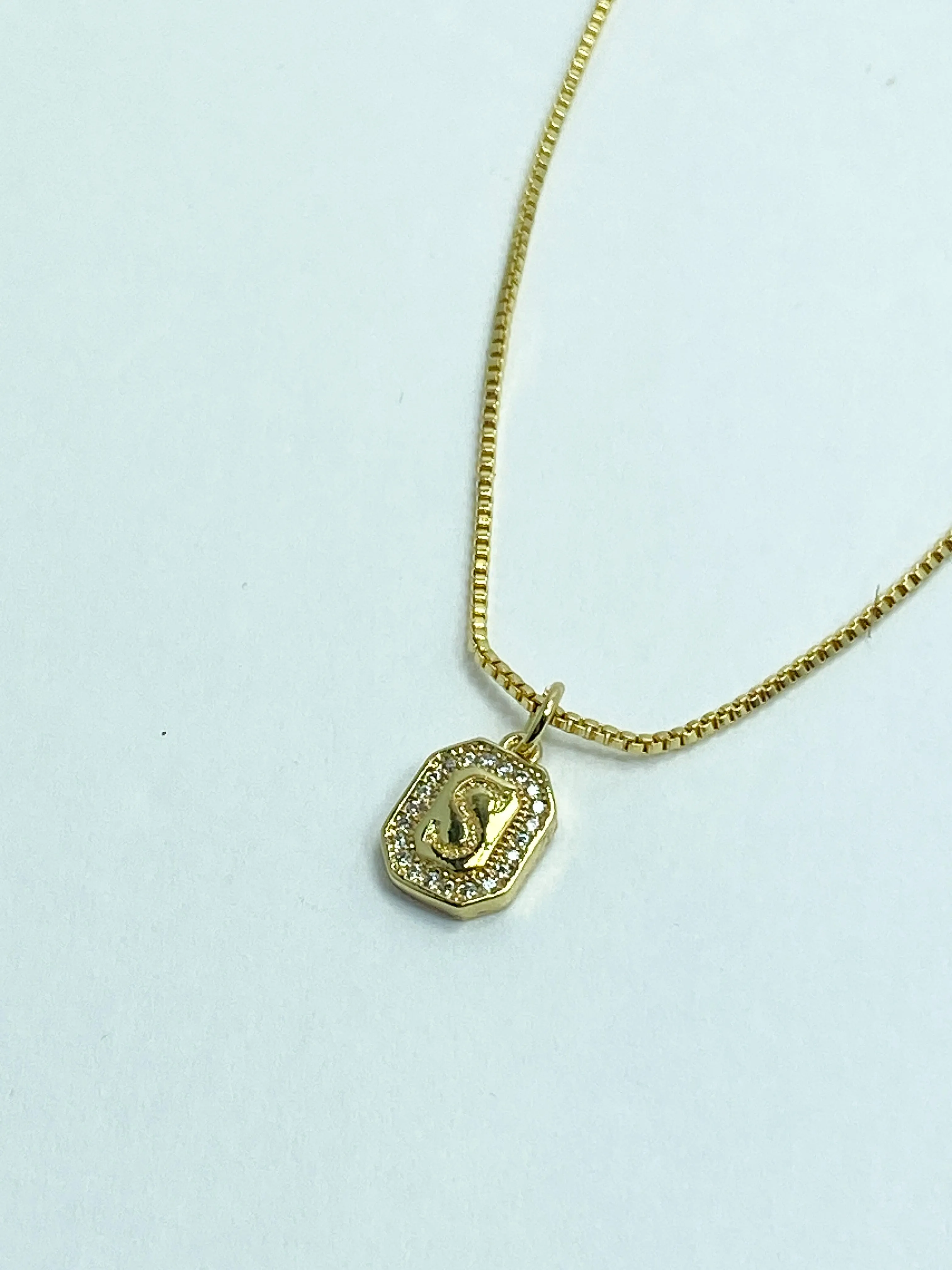 Gold Initial Necklace