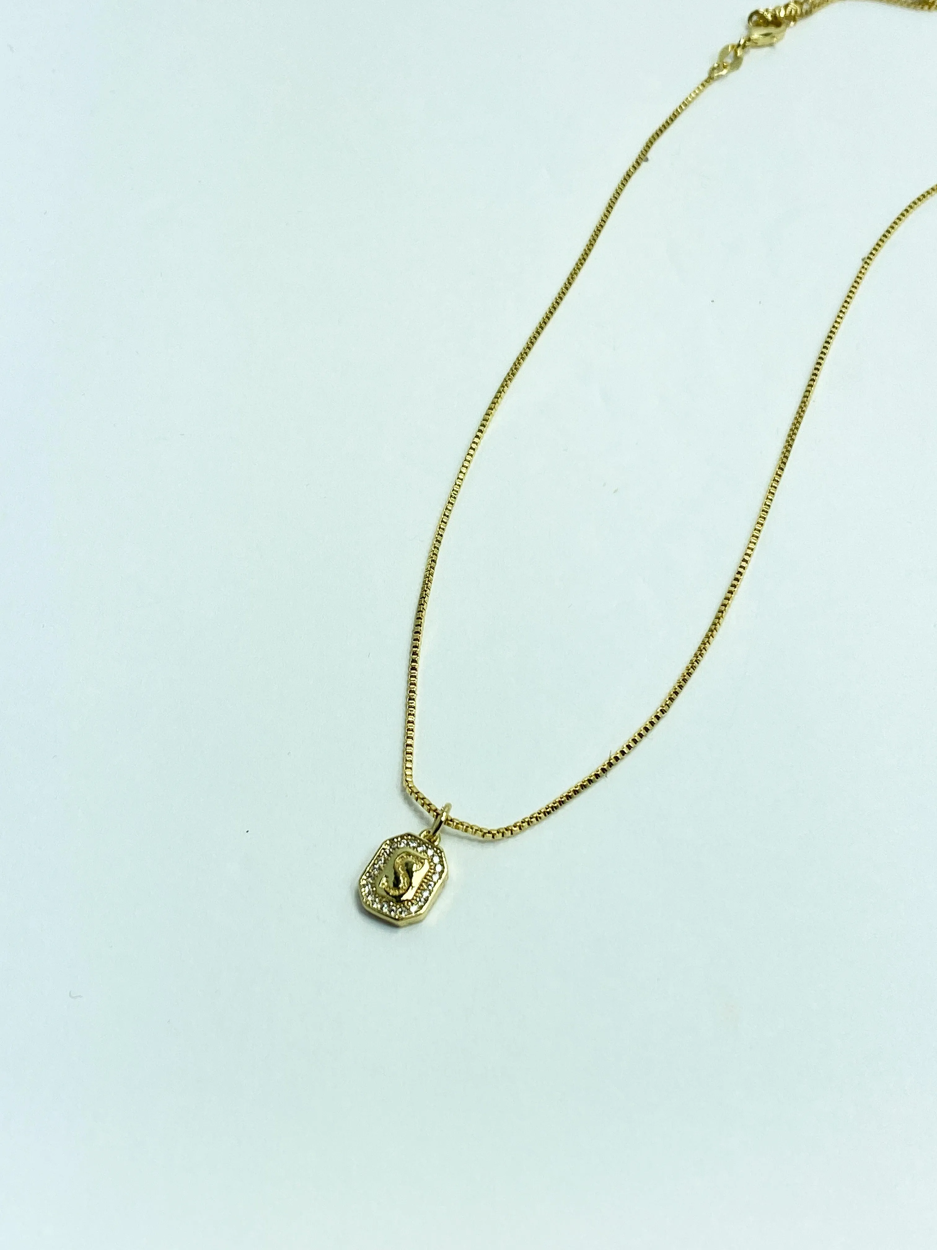 Gold Initial Necklace