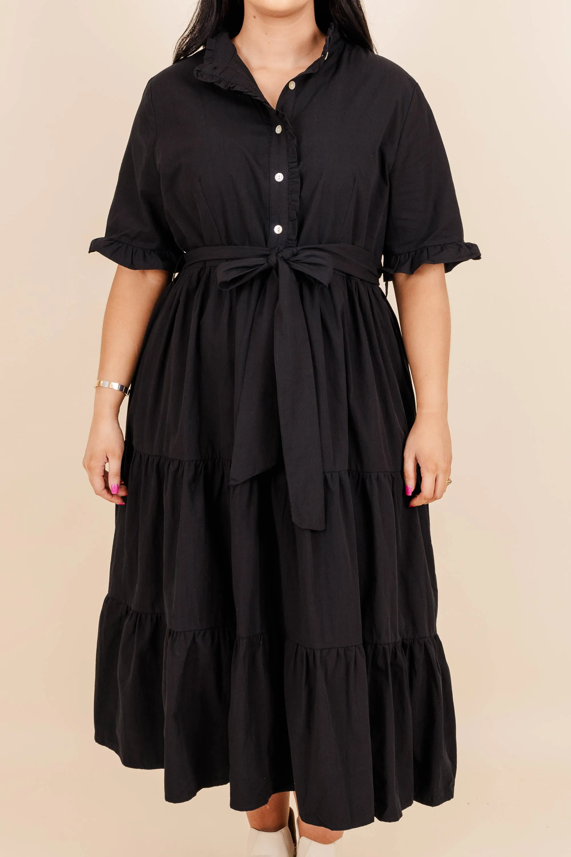 Guess Who's Back At It Midi Dress, Black