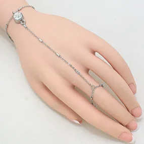 iLLASPARKZ Crystal Sheath Hand Chain Bracelet